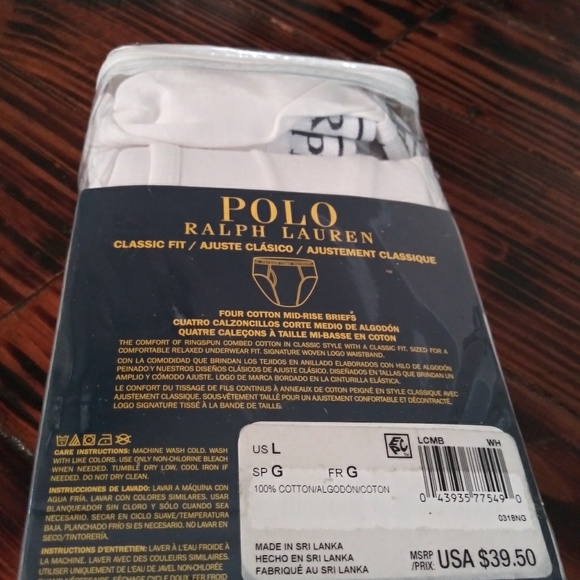 Polo Ralph Lauren Classic Fit Mid Rise Briefs - Picture 3 of 3